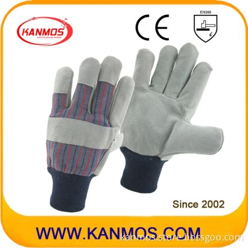 Cowhide Split Leather Industrial Safety Work Gloves (11019)